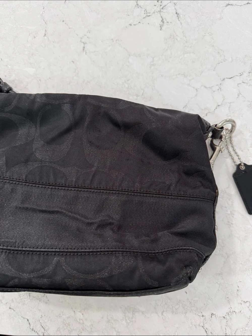 Coach black signature